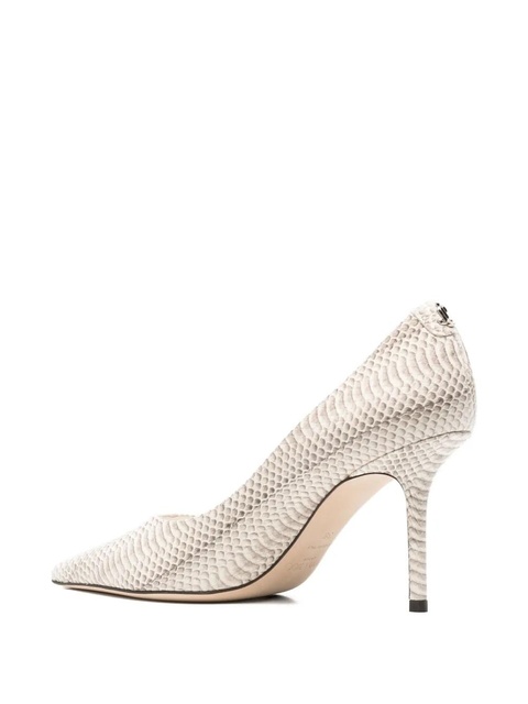 Jimmy Choo snake-effect leather pumps - Neutrals - zdjęcie produktu nr 2