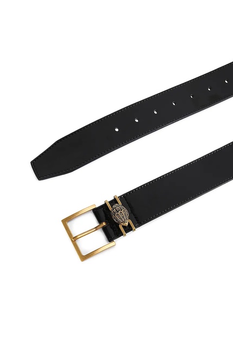 Kurt Geiger London pasek skórzany Shoreditch damski kolor czarny 5410900309 - zdjęcie produktu nr 1