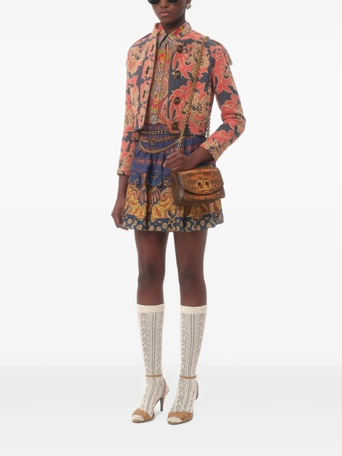 Valentino Garavani Apres L'Hiver jacquard caban jacket - Blue - zdjęcie produktu nr 2