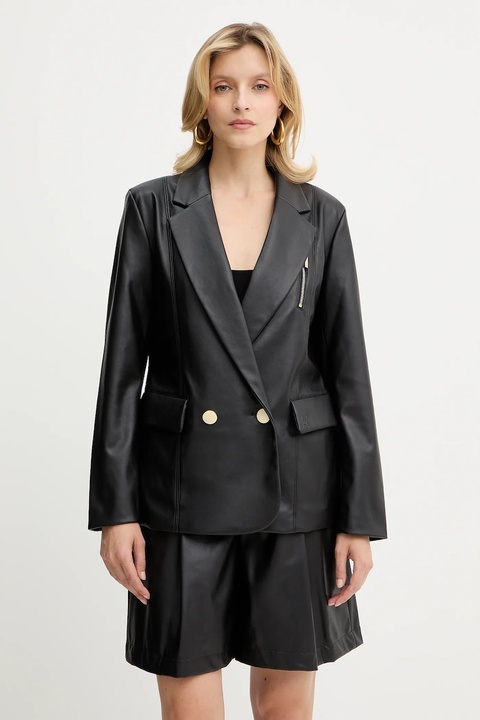 Armani Exchange marynarka kolor czarny jednorzędowa gładka XW001280 AF16106 - zdjęcie produktu nr 1