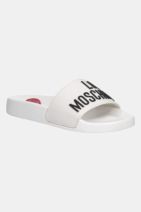 Love Moschino klapki damskie kolor biały JA28052G1MI14100 - zdjęcie produktu nr 1