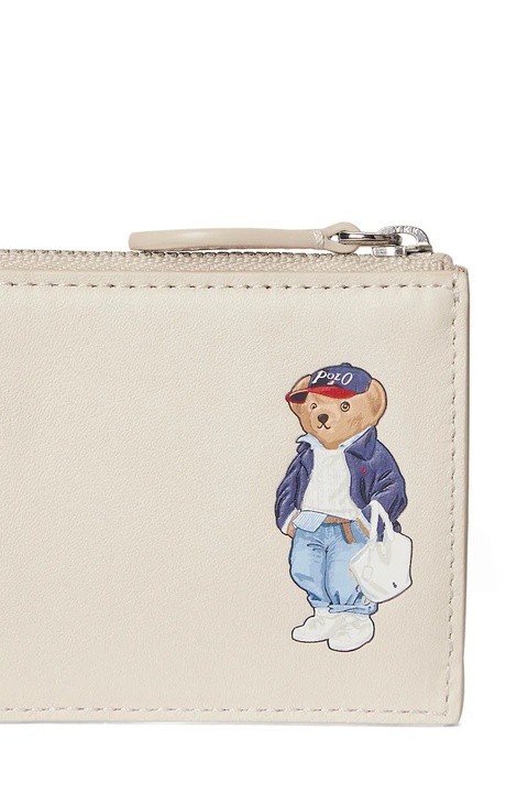 Polo Ralph Lauren portfel skórzany damski kolor beżowy 427P05788 - zdjęcie produktu nr 1