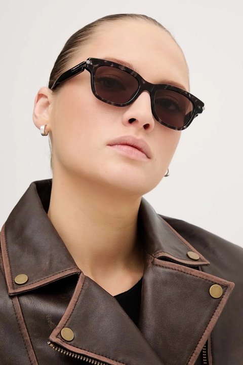 Alexander McQueen okulary przeciwsłoneczne kolor pomarańczowy AM0497S - zdjęcie produktu nr 2