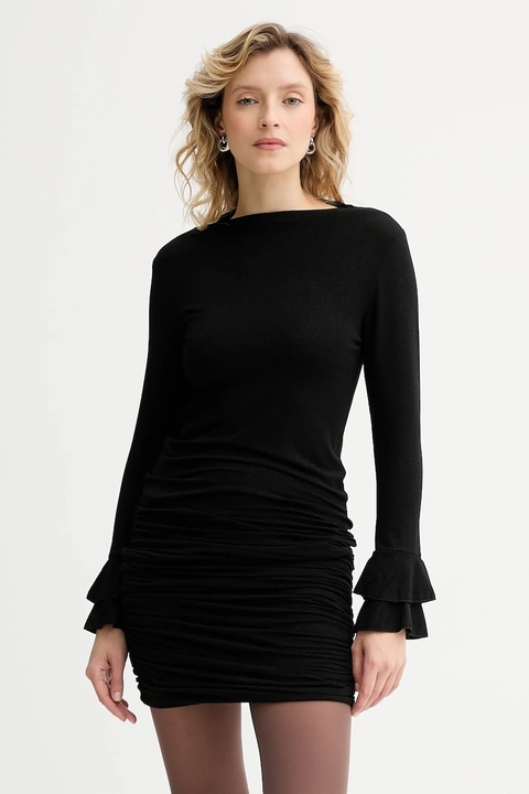 Answear.LAB sukienka kolor czarny mini dopasowana - zdjęcie produktu nr 1