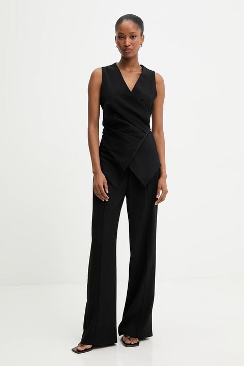 Answear.LAB kamizelka kolor czarny oversize - zdjęcie produktu nr 2