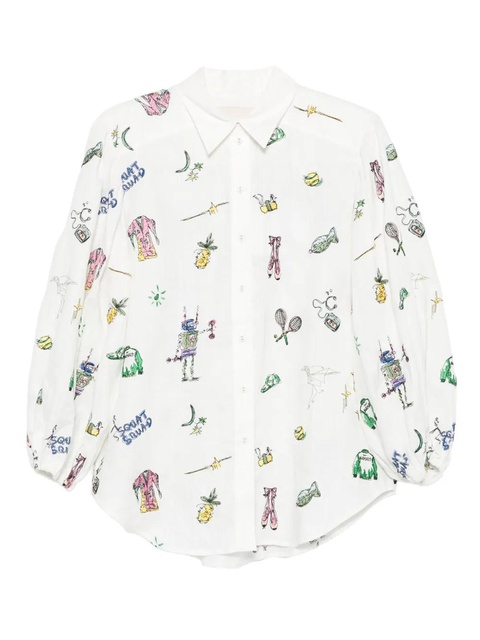 ALEMAIS Play embroidered shirt - Neutrals - zdjęcie produktu nr 1