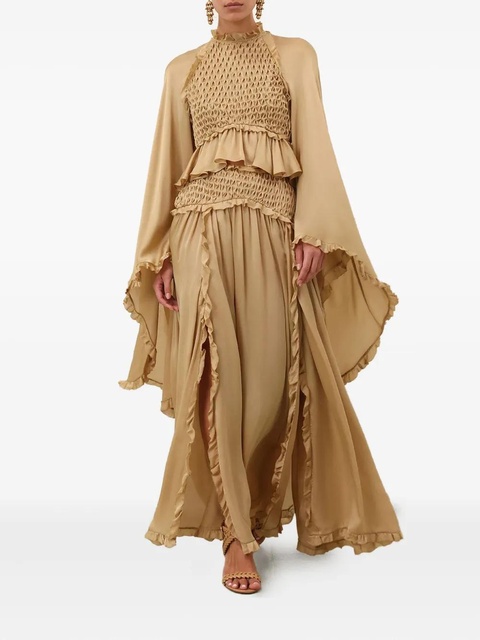 ZIMMERMANN Hypnotic ruffled maxi skirt - Neutrals - zdjęcie produktu nr 1