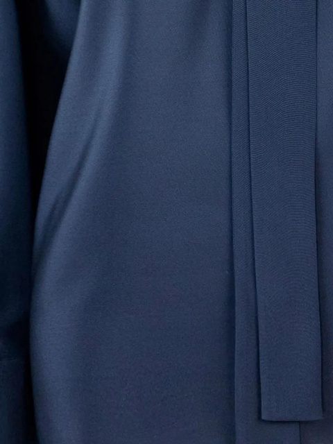 Max Mara tie-neck long-sleeve shirt - Blue - zdjęcie produktu nr 2