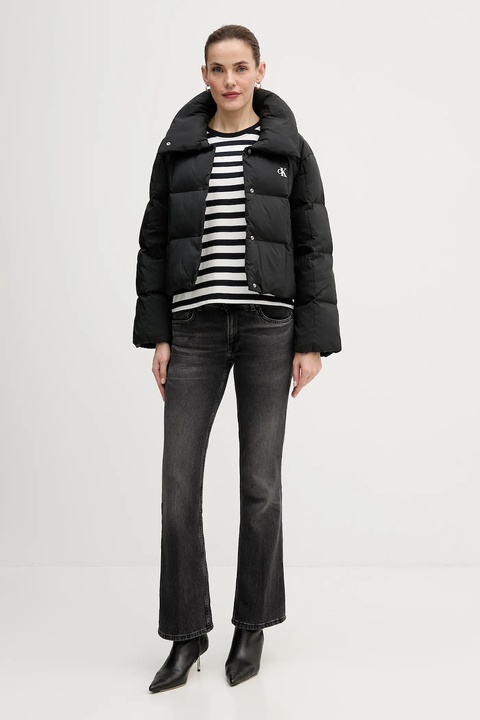 Calvin Klein Jeans kurtka puchowa kolor czarny zimowa LV044D521G - zdjęcie produktu nr 2