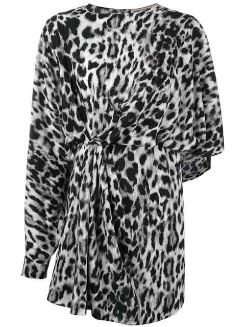 Saint Laurent leopard print dress - Black - zdjęcie produktu nr 1