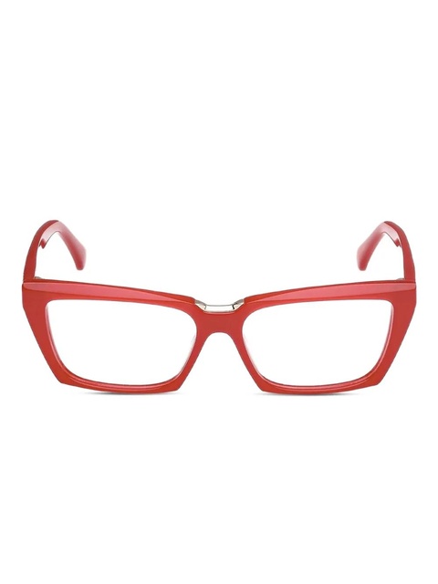 Max Mara Eyewear geometric frame glasses - Red - zdjęcie produktu nr 2
