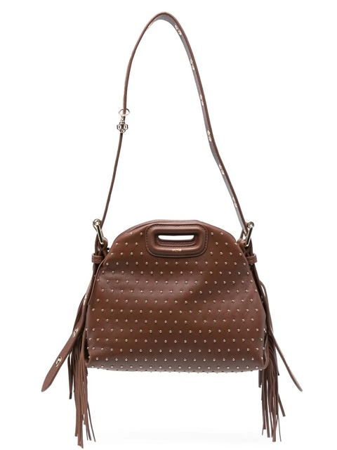 Maje Miss M studded mini bag - MARRON - zdjęcie produktu nr 1