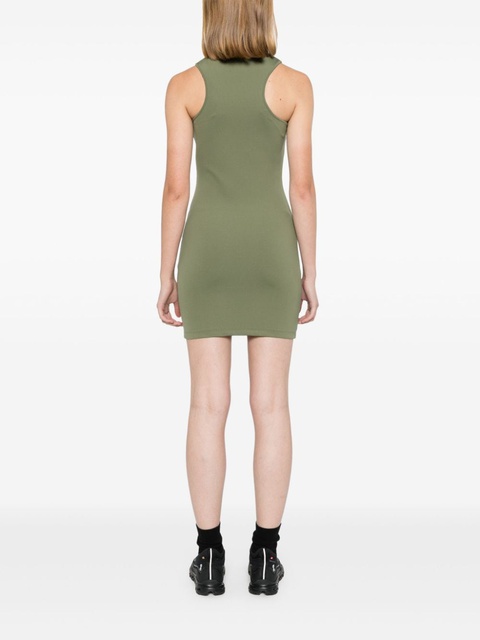 Off-White logo-print mini dress - Green - zdjęcie produktu nr 2