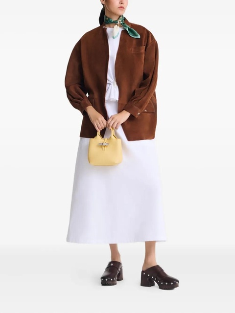 Longchamp mini Le Roseau tote bag - Yellow - zdjęcie produktu nr 2