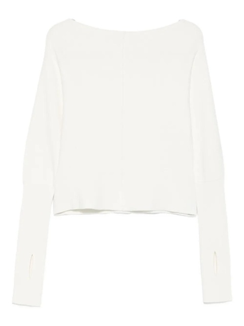 Aya Muse off-shoulder knitted top - White - zdjęcie produktu nr 2