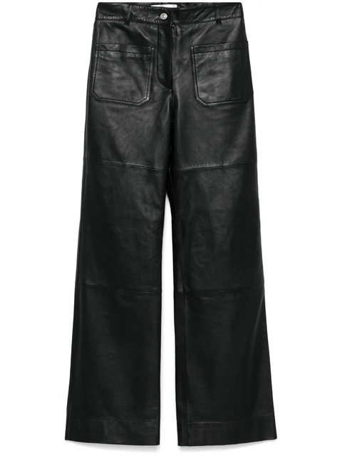 Victoria Beckham leather trousers - Black - zdjęcie produktu nr 1