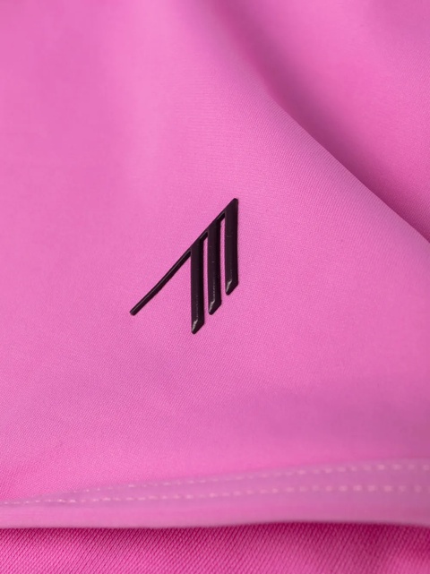 The Attico one-shoulder logo-print swimsuit - Pink - zdjęcie produktu nr 2