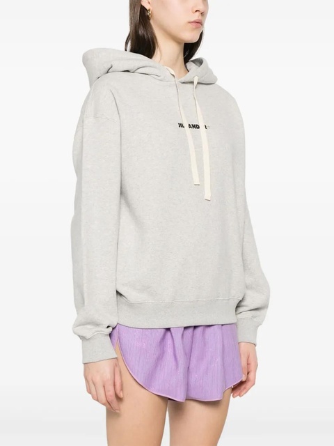 Jil Sander logo-print hoodie - Grey - zdjęcie produktu nr 2