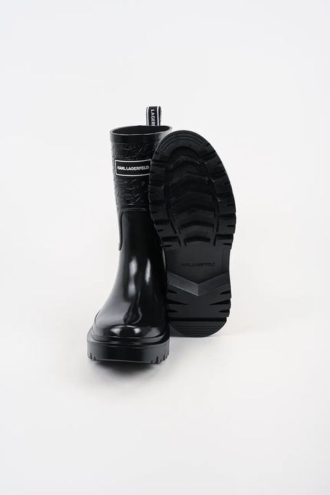 Karl Lagerfeld kalosze K/TORRENT damskie kolor czarny KL47170 - zdjęcie produktu nr 2