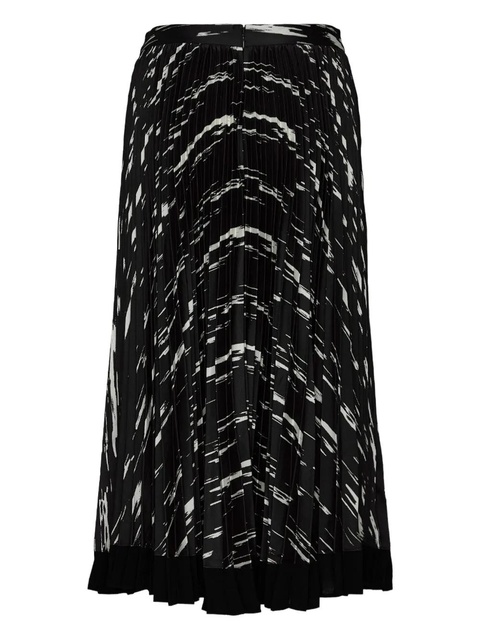 3.1 Phillip Lim Abstract Wood Grain pleated skirt - Black - zdjęcie produktu nr 2