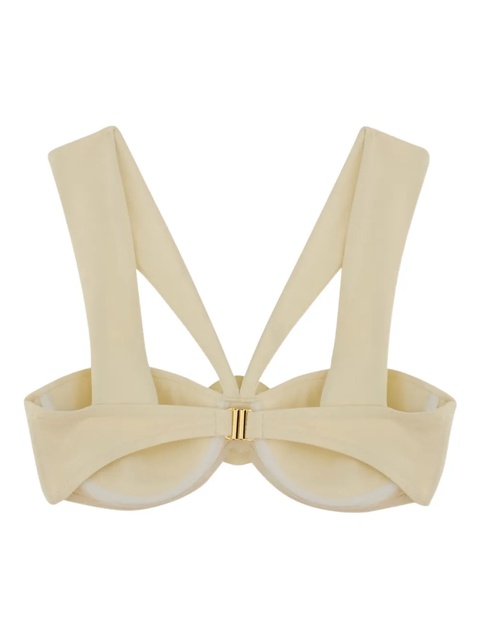 La Reveche embellished-rose bikini top - Neutrals - zdjęcie produktu nr 2