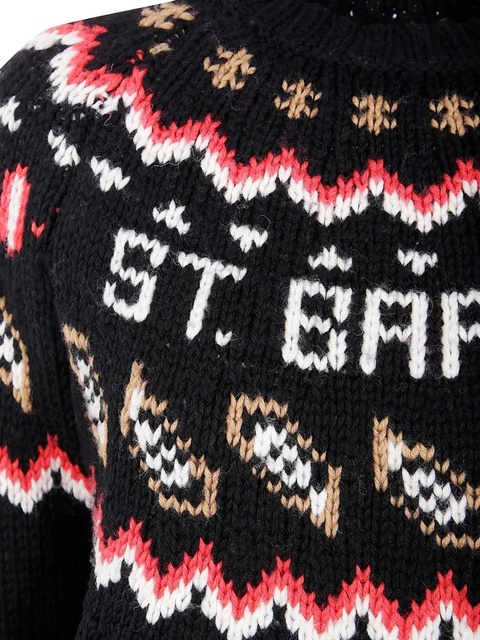 MC2 Saint Barth intarsia-knit sweater - Black - zdjęcie produktu nr 2