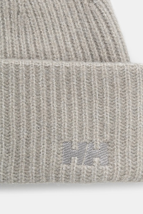 Helly Hansen czapka SOFT RIB BEANIE kolor szary z grubej dzianiny 67531 - zdjęcie produktu nr 2