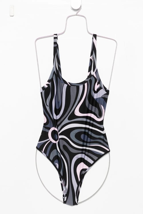 PUCCI square-neck swimsuit - Black - zdjęcie produktu nr 2