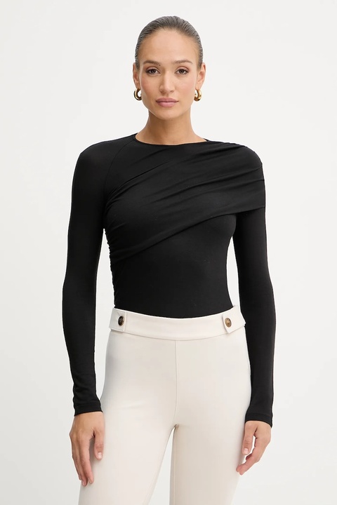 Simona Corsellini longsleeve damskie kolor czarny A25CPMG00501 - zdjęcie produktu nr 1