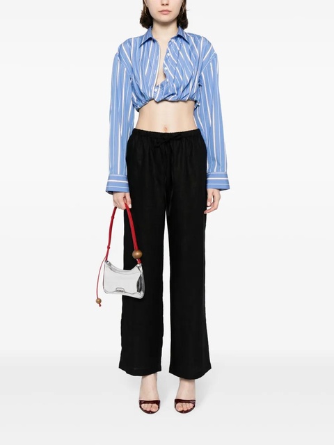 Reformation Olina linen trousers - Black - zdjęcie produktu nr 1