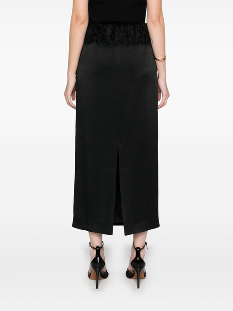 TOTEME fringed maxi skirt - Black - zdjęcie produktu nr 2