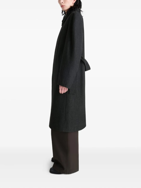 LEMAIRE raglan-sleeve belted coat - Black - zdjęcie produktu nr 2