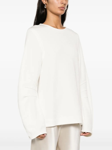 Jil Sander textured sweatshirt - White - zdjęcie produktu nr 2