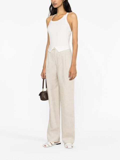 St. Agni Abstract asymmetric organic-cotton top - White - zdjęcie produktu nr 2