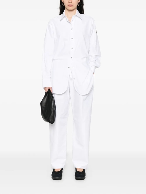 Moncler oxford cotton shirt - Neutrals - zdjęcie produktu nr 2