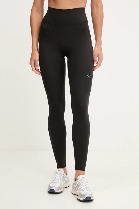 Puma legginsy treningowe damskie kolor czarny gładkie 527463 - zdjęcie produktu nr 1