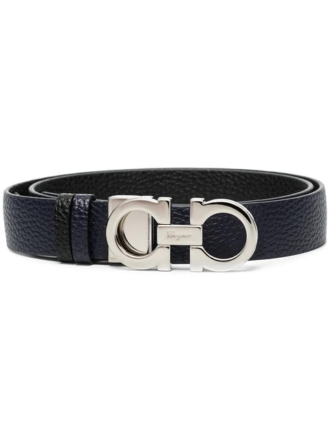 Ferragamo Gancini-buckle reversible belt - Blue - zdjęcie produktu nr 2