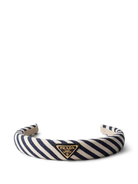 Prada striped headband - Blue - zdjęcie produktu nr 1