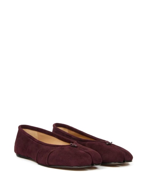 Maison Margiela Tabi suede ballet flats - Red - zdjęcie produktu nr 2