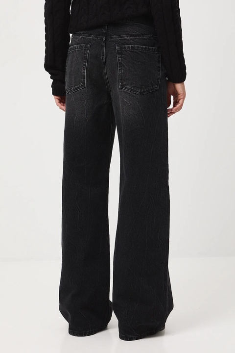 Medicine jeansy bawełniane damskie kolor czarny - zdjęcie produktu nr 2