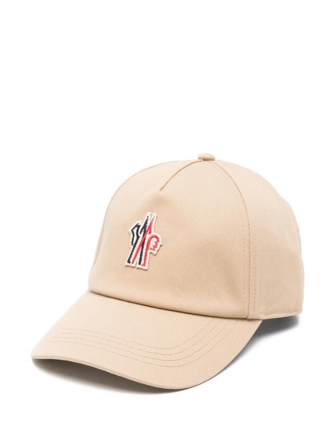 Moncler Grenoble cotton baseball cap - Neutrals - zdjęcie produktu nr 1
