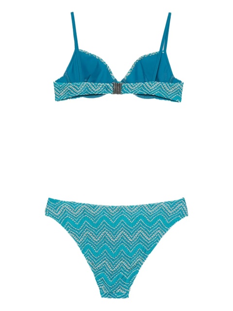 Missoni zig-zag patterned bikini - Blue - zdjęcie produktu nr 2