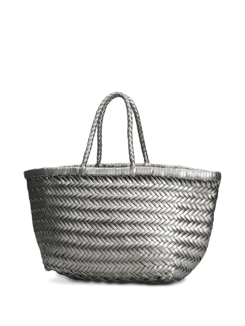 DRAGON DIFFUSION small Triple Jump woven tote bag - Silver - zdjęcie produktu nr 2