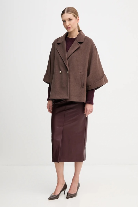 Gaudi płaszcz kolor fioletowy 521FD35015 - zdjęcie produktu nr 2