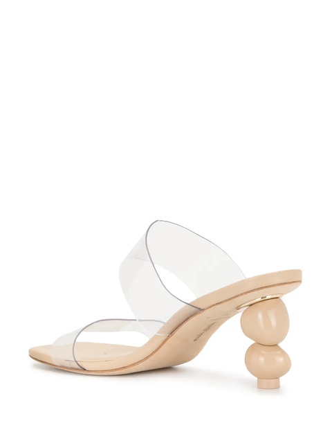 Cult Gaia sculptural heel sandals - Neutrals - zdjęcie produktu nr 2