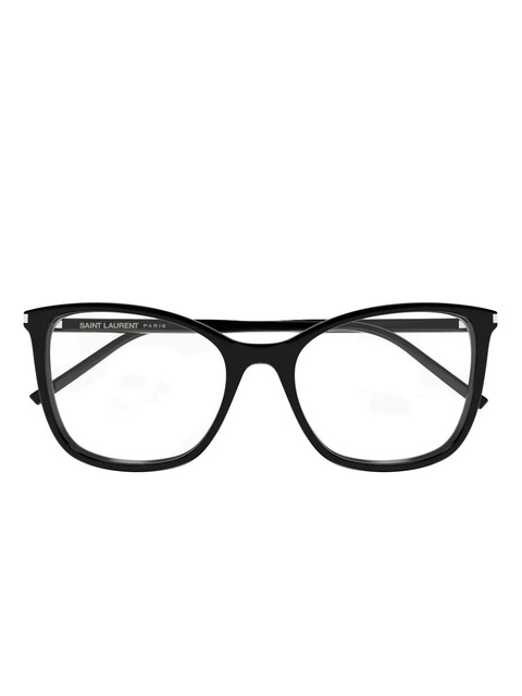 Saint Laurent Eyewear geometric glasses - Black - zdjęcie produktu nr 2