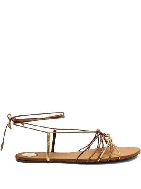 Saint Laurent strappy bridget sandal - Brown - zdjęcie produktu nr 1