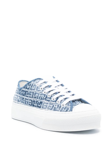 Givenchy City 4G denim sneakers - Blue - zdjęcie produktu nr 1
