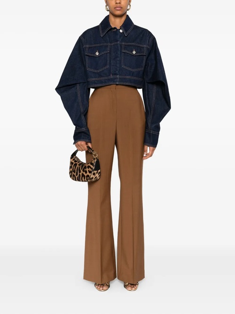 FENDI high-waisted flared trousers - Brown - zdjęcie produktu nr 1