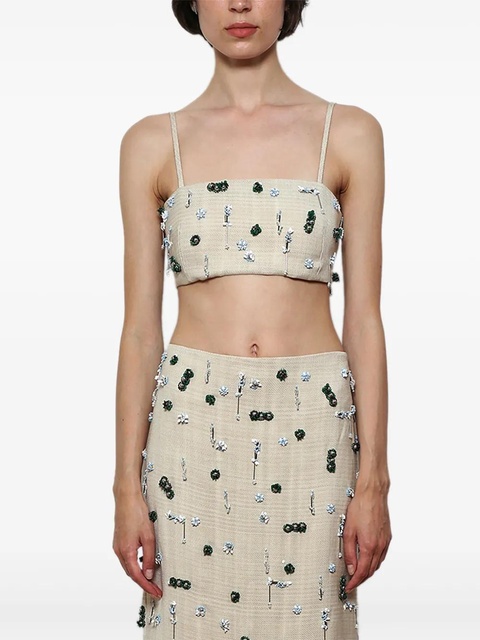 Christopher Esber Embla Beaded top - Neutrals - zdjęcie produktu nr 2